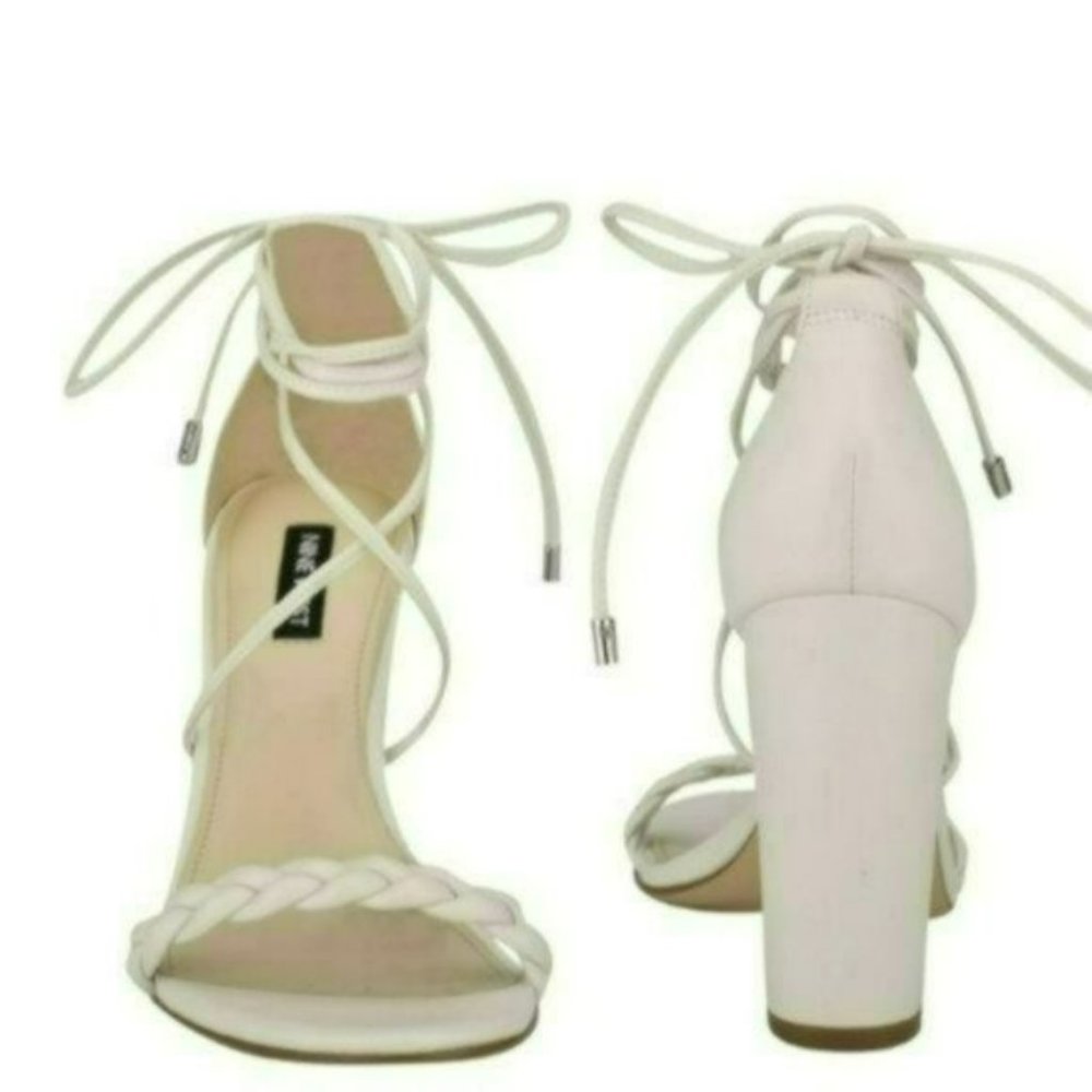 Nine West Monikka Ankle Wrap Heeled Sandals-9 - Picture 3 of 8